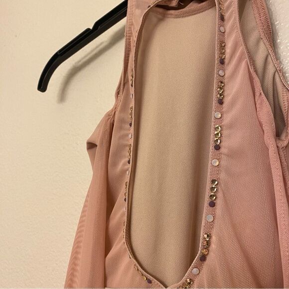 WEISSMAN Balera Dance Costume pink poet BLOUSON SLEEVE LEOTARD MT11546 child SC - Picture 3 of 9